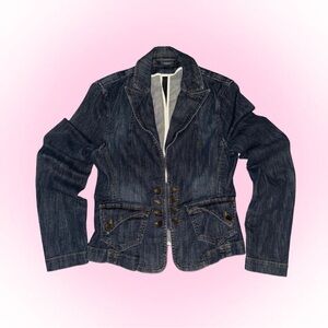 Mexx Dark Blue Denim Blazer Jacket